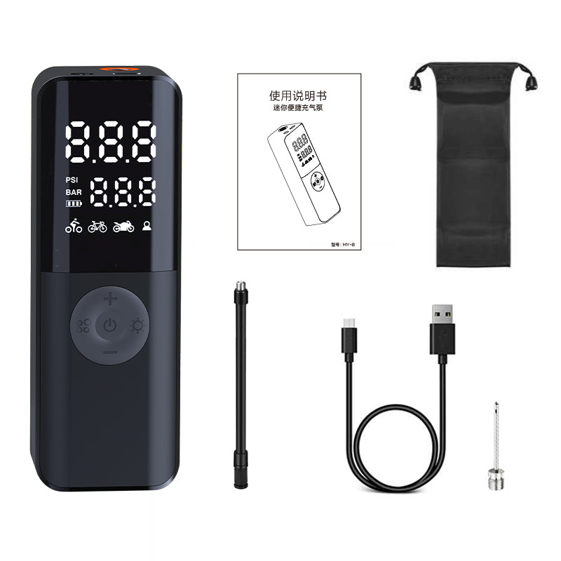 MY-B Portable Air Pump Mini Inflator for Bike, Motorcycle, and Ball MY-B Portable Air Pump Mini Inflator for Bike, Motorcycle, and Ball